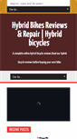 Mobile Screenshot of hybridbikesreviews.com