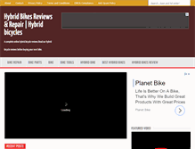 Tablet Screenshot of hybridbikesreviews.com